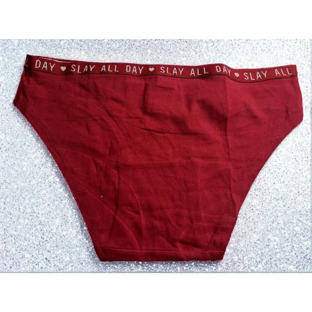 New Bikini Brief Red Slay All Day Small Panties Underwear NWOT